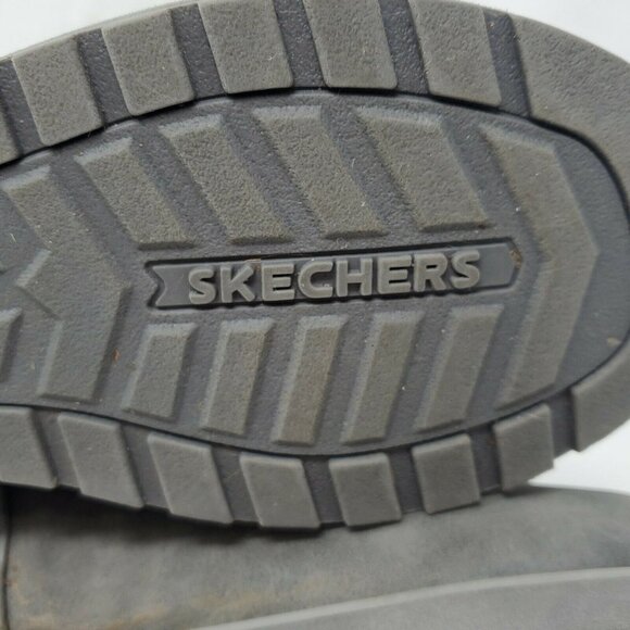 Sketchers Faux Fur Boots Womens Size 6.5 3/4 Calf Roll Down Buttons Brown - Picture 7 of 9